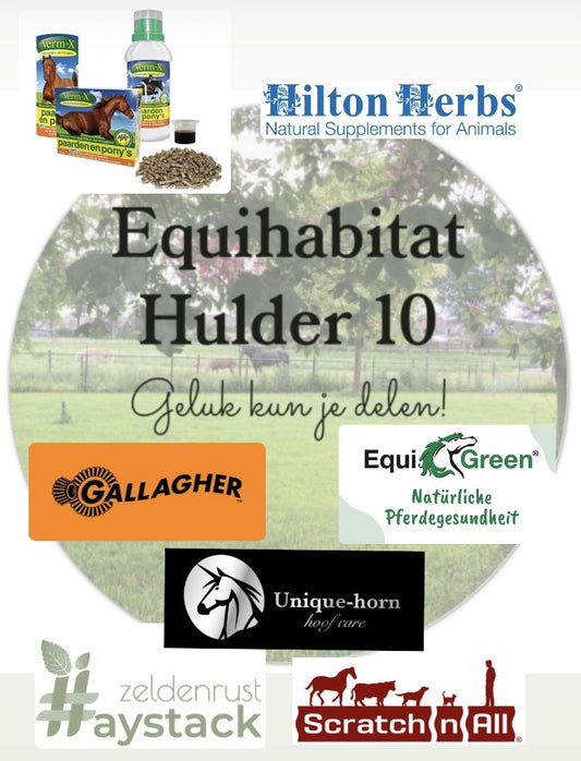 Verm-x | Hilton Herbs | Equi Green | Gallagher | Unique Horn | Scratch 'n All | Zeldenrust Haystack | cdVet | Verzorgingsproducten | Paard | Slowfeeder | Hooinet | Ontworming | Hoefverzorging | Afrastering | Schrikdraad