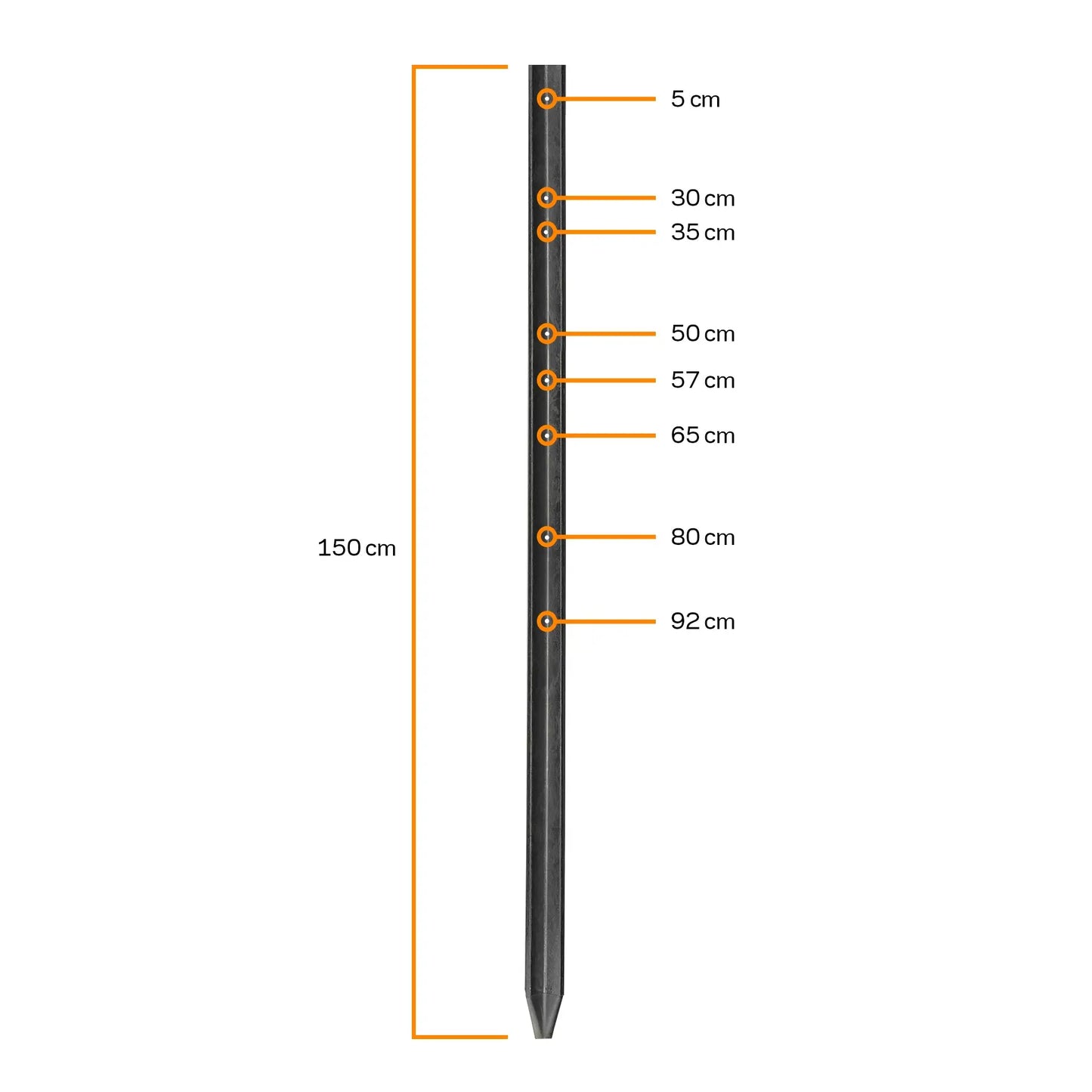 Ecopaal 1,50m (4 stuks)
