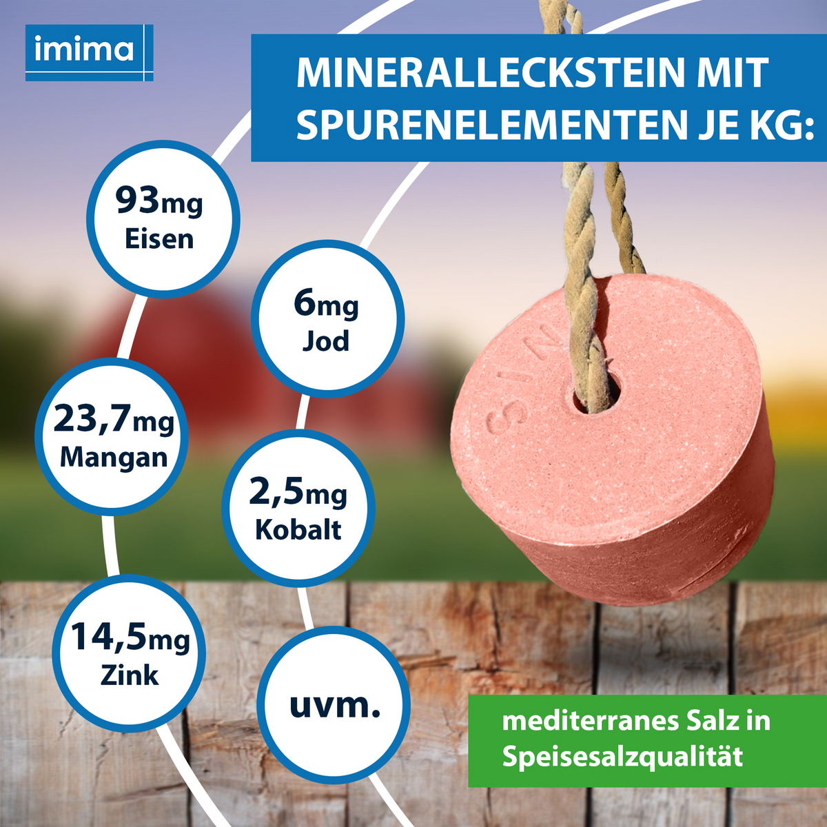 PREMIUMBLOCK minerale liksteen, 3kg