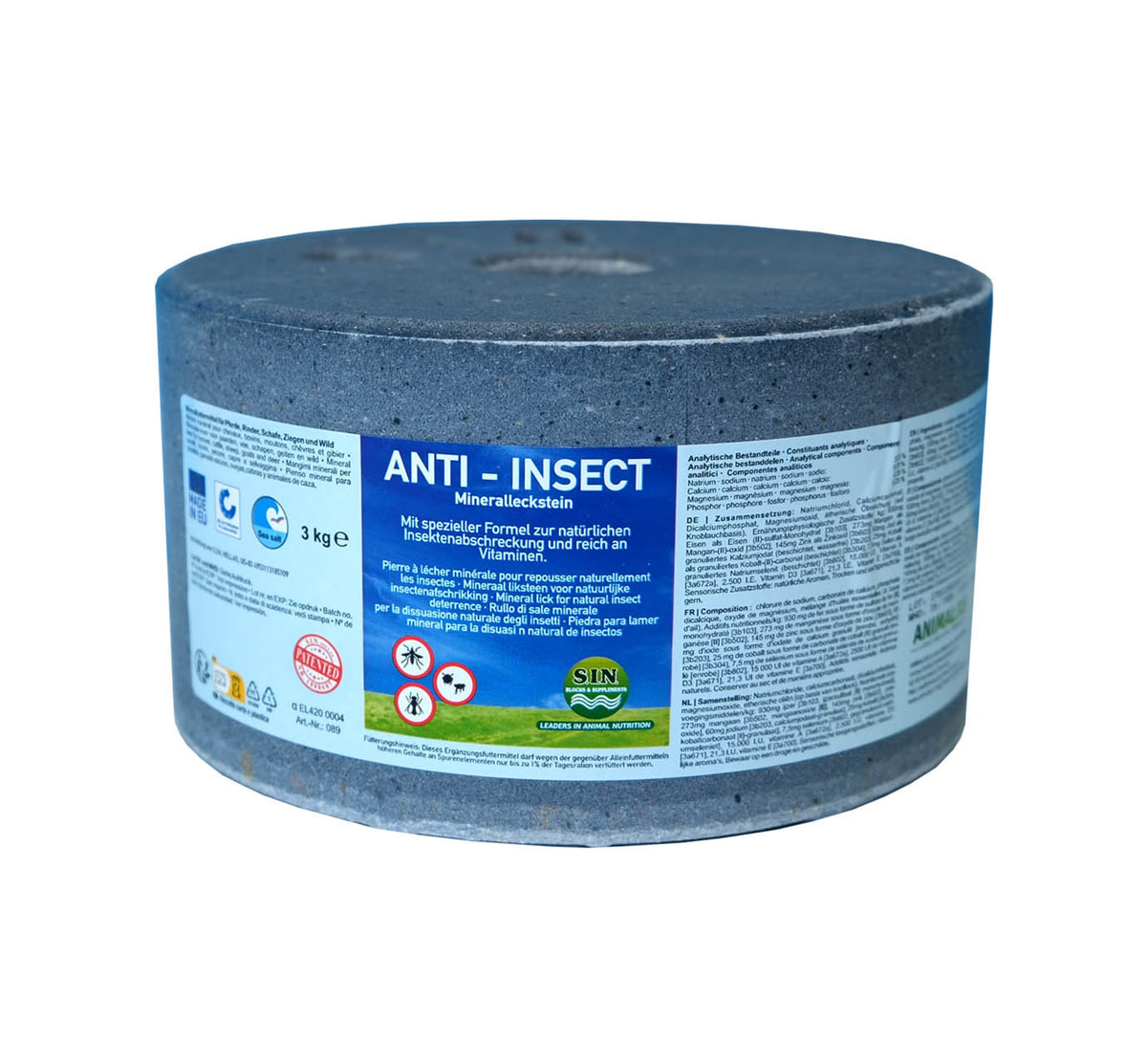 ANTI-INSECT minerale liksteen, 3kg