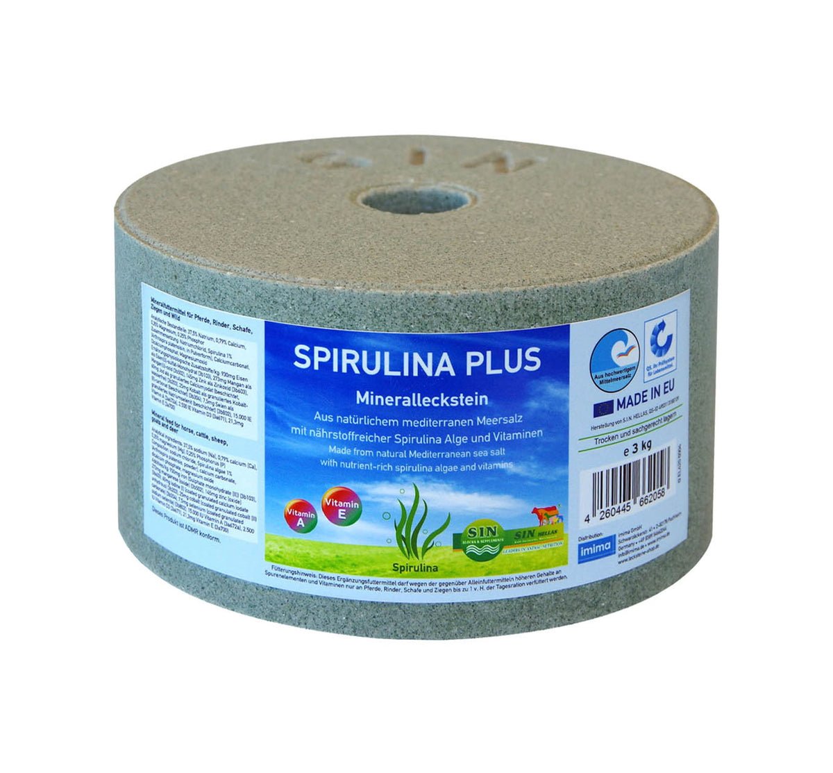 SPIRULINA PLUS mineraal liksteen, 3kg