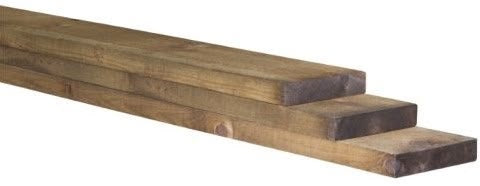 Plank 40x200 mm Nobifix Grenen Naaldhout bezaagd FSC®
